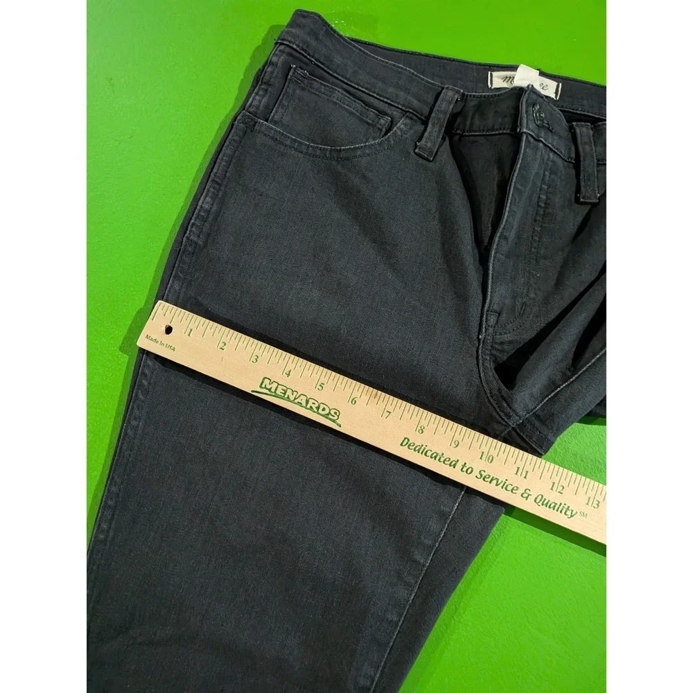 Madewell Jeans Women's Size 30 Mid Rise Roadtripper Skinny Jean Black‎